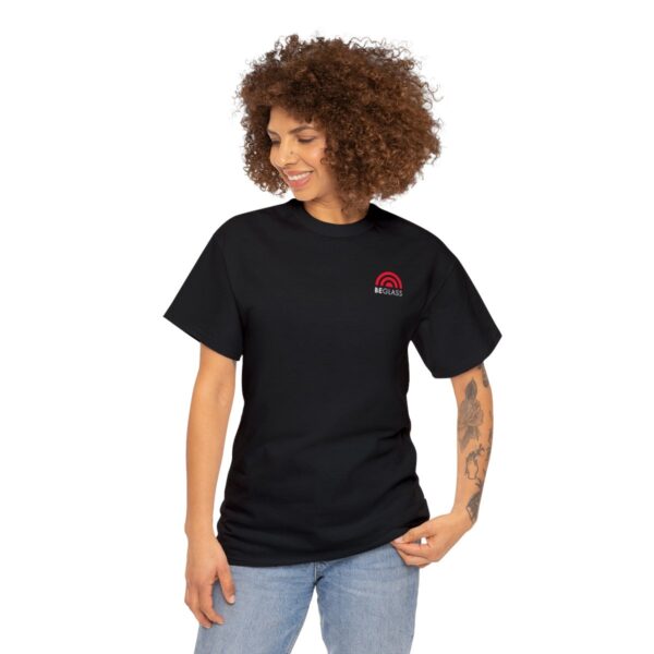 Black t-shirt with BEGLASS logo