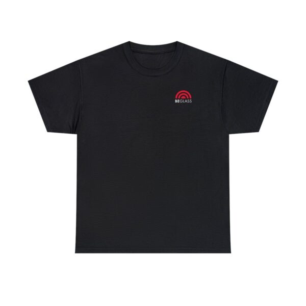 Black t-shirt with BEGLASS logo