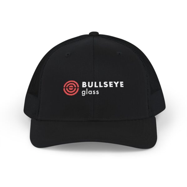 Bullseye Glass Logo Embroidered Trucker Cap - Mesh Snapback