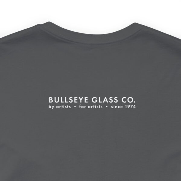 Back of Gray T-shirt with white Bullseye Logo