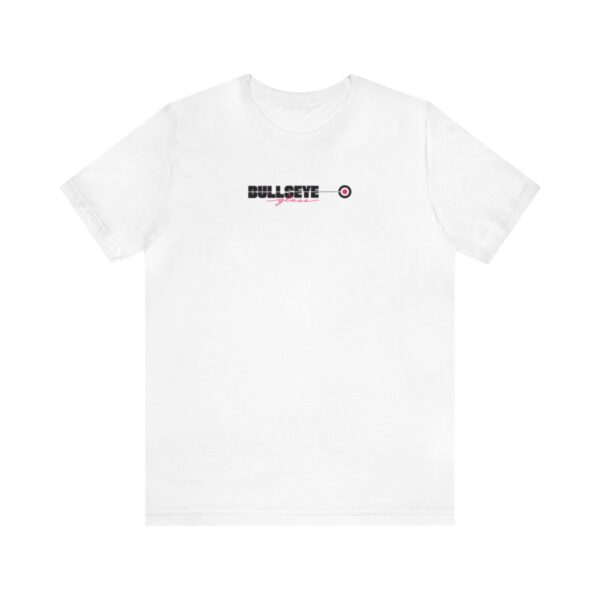 90s era Bullseye logo on white t-shirt