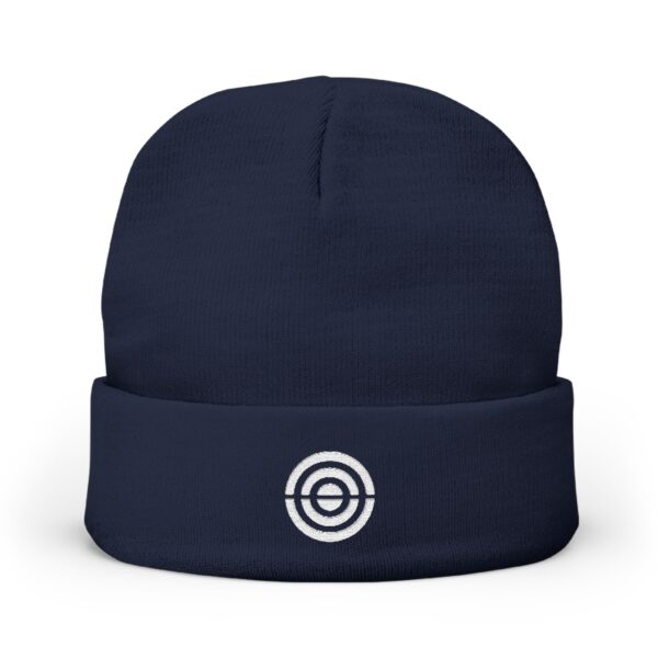 Embroidered Bullseye Glass Icon Knit Beanie - Image 5