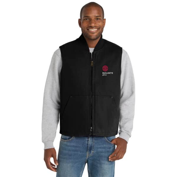 duck cotton vest black